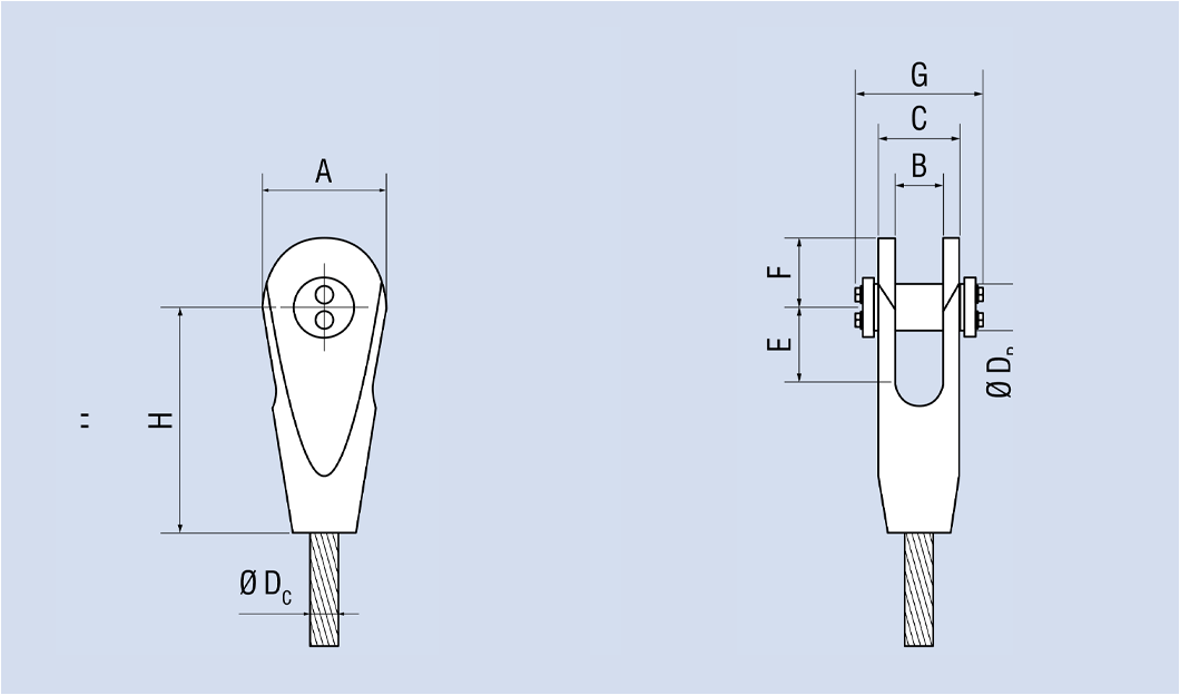 Open Spelter Socket type 700