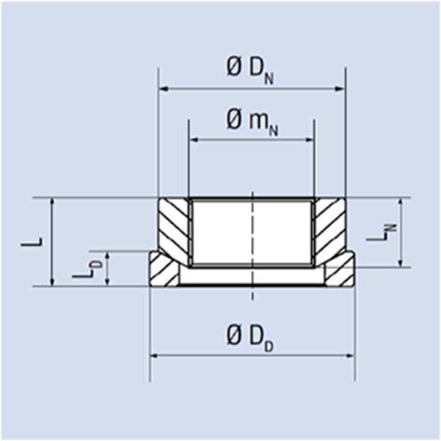 Spherical Nut with spherical Disc type 813/814